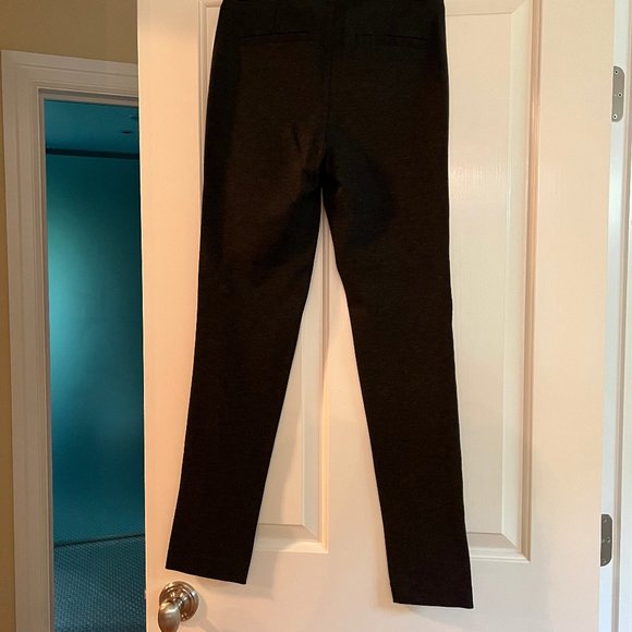 Ecru Charcoal Skinny Stretch Pants - Picture 3 of 9